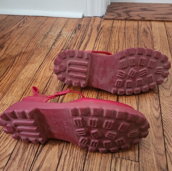 Melissa Kickoff Mary Jane Jelly Shoes – Red – Size 10 - Picture 4 of 6